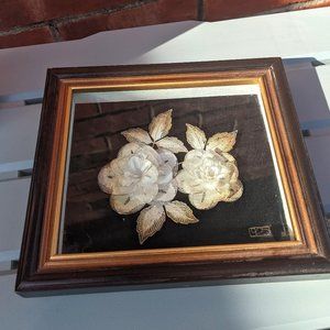 Vintage Framed 3D Flowers